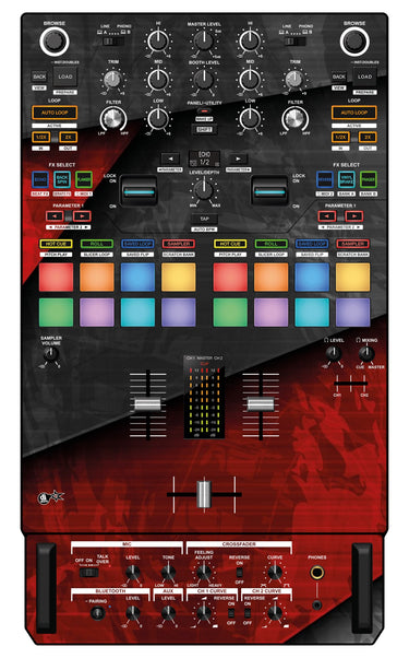 Pioneer DJ DJM S7 Skin Steelay Red